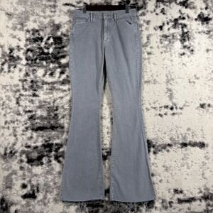 MOTHER Women's Flare Jeans in Light Gray